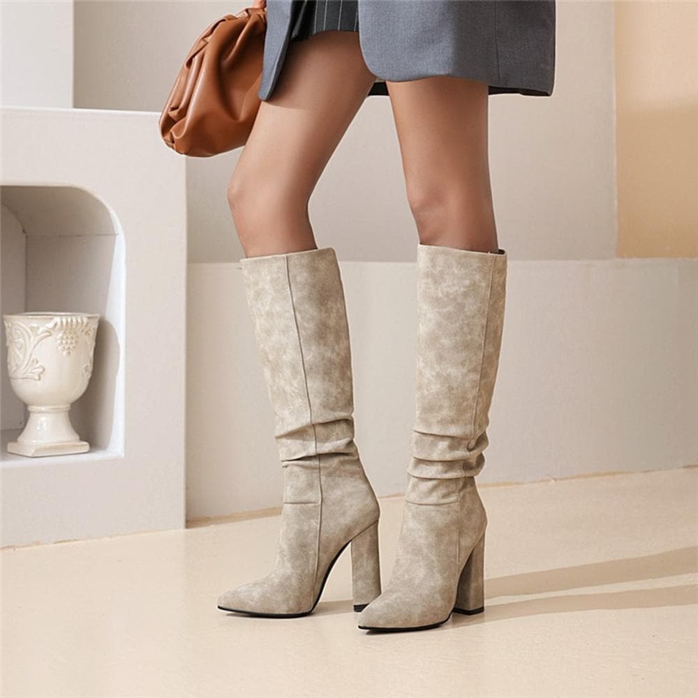 Dani | Stiefel Damen aus Suede in kniehoch