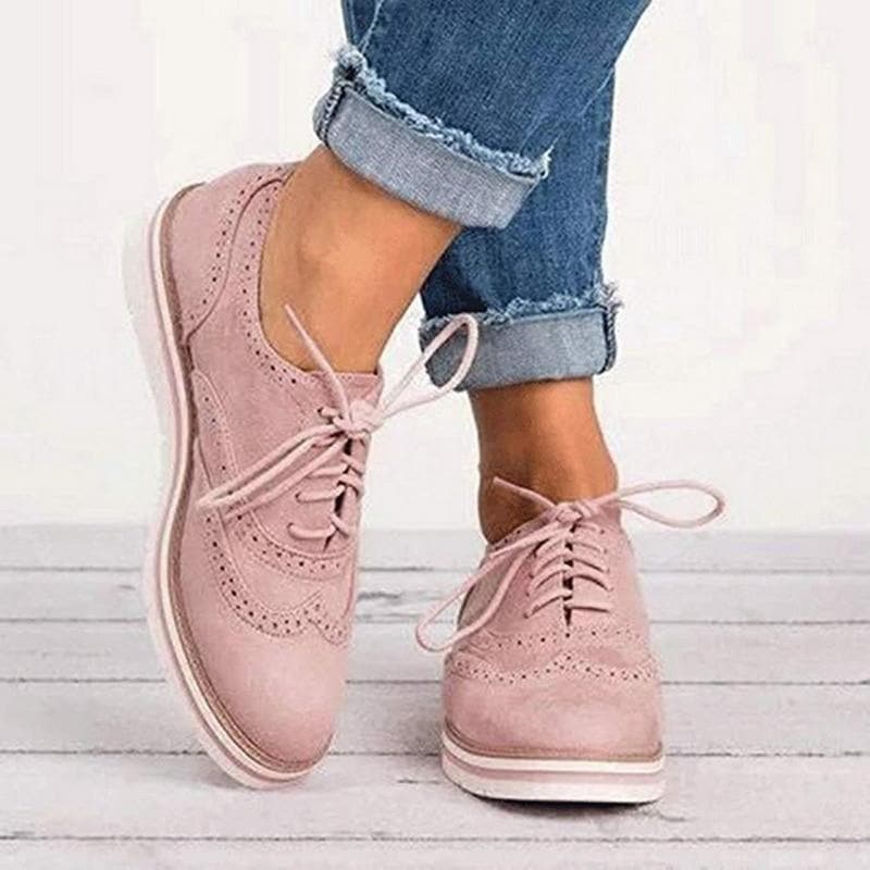 Jessy | Damen Loafer aus Suede mit Schnürsenkeln