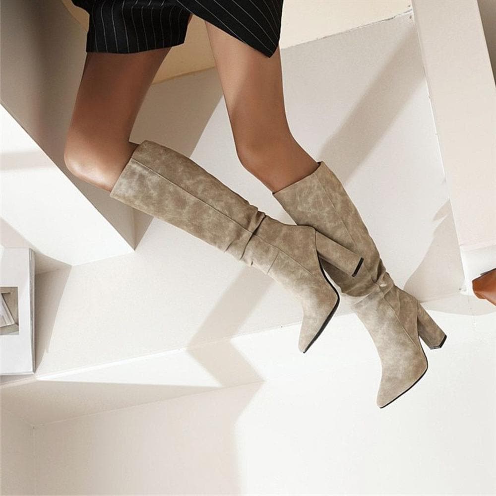 Dani | Stiefel Damen aus Suede in kniehoch