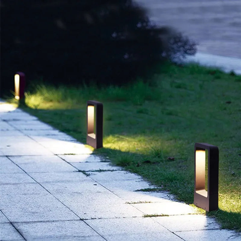 TerraLuxe | Moderne Gartenlampe Schwarz