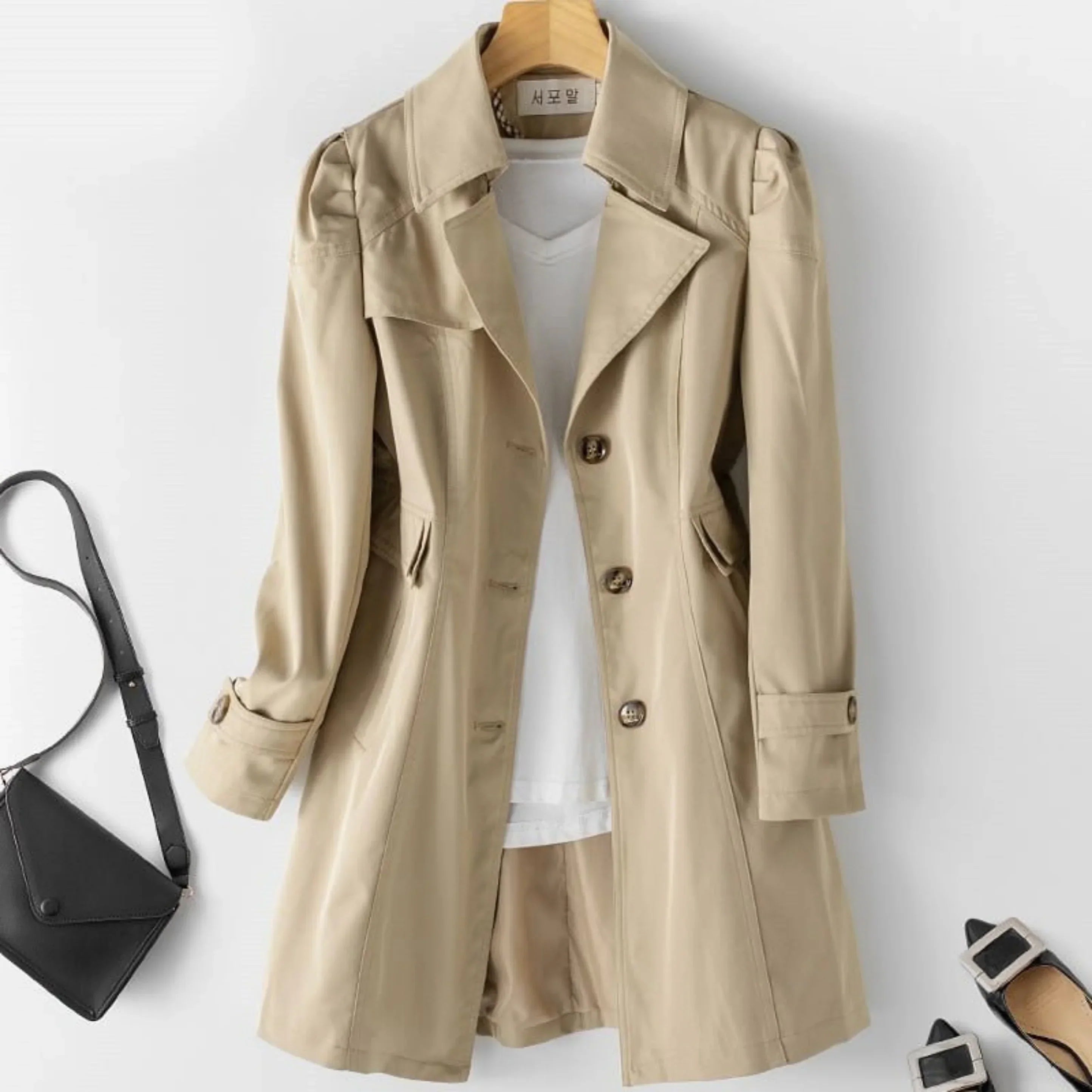 Marjo | Wasserabweisender Trenchcoat für Frauen im Frühling