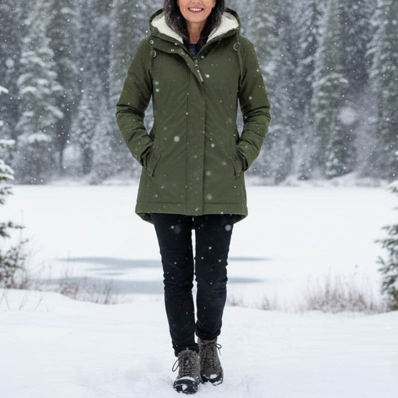 Damen Parka Winterjacke | Sherpa Gefüttert & Warm