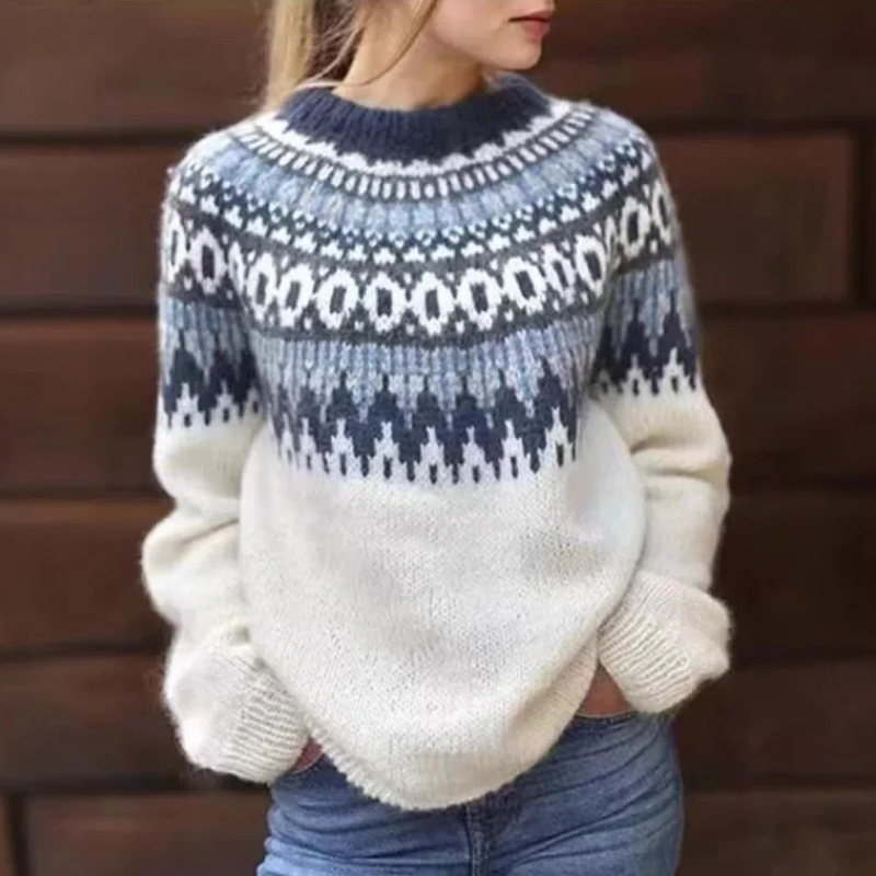 Damen Norweger Pullover | Winter & Klassisches Muster