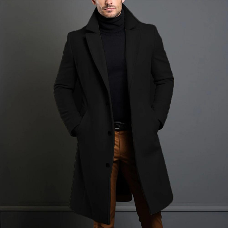 Herren Wintermantel | Hoher Kragen & Zeitloser Schnitt
