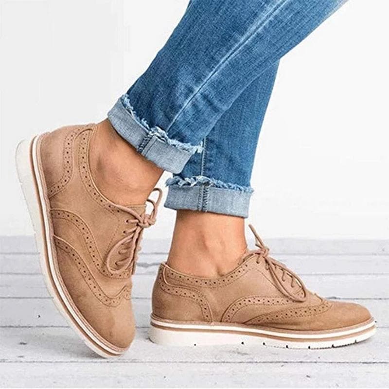 Jessy | Damen Loafer aus Suede mit Schnürsenkeln
