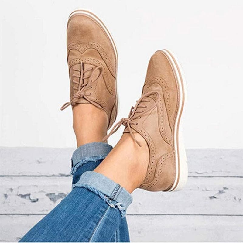 Jessy | Damen Loafer aus Suede mit Schnürsenkeln