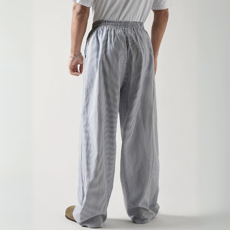 Elko | Loose fit Gestreift Herren Sommerhose