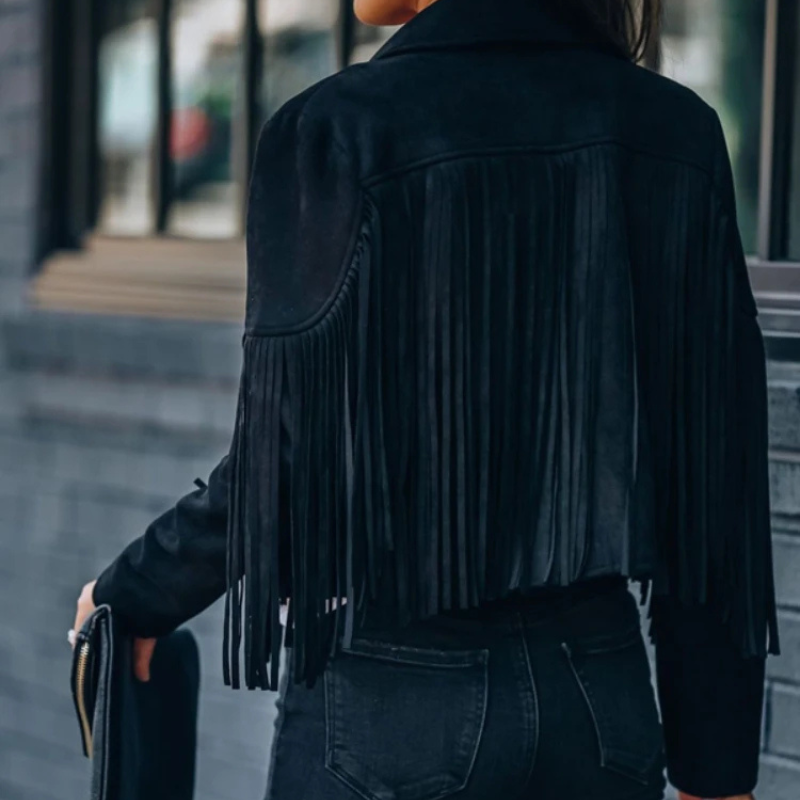 Romy | Jacke Damen aus Suede Cowboy-stil
