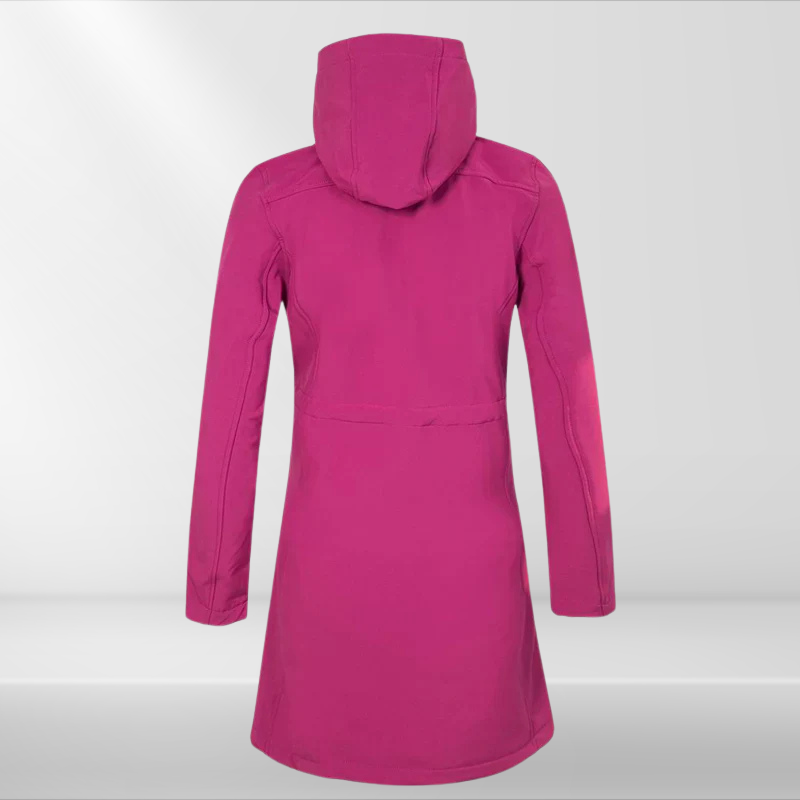 Storm | Frauen Wasserdichte Lange Softshell Outdoor-Wanderjacke mit Polar-Fleece-Futter