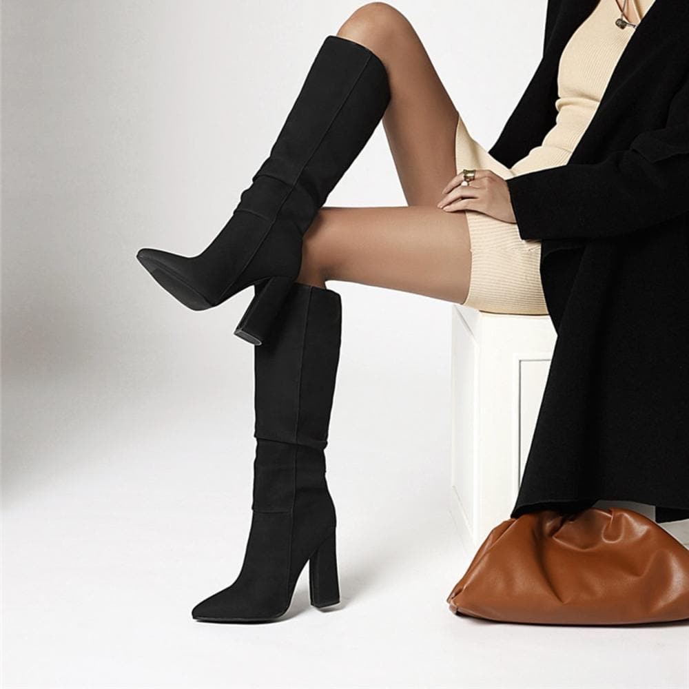 Dani | Stiefel Damen aus Suede in kniehoch