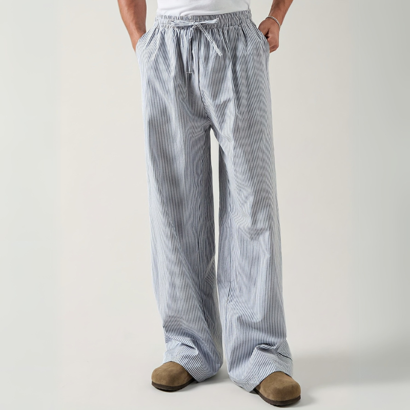 Elko | Loose fit Gestreift Herren Sommerhose