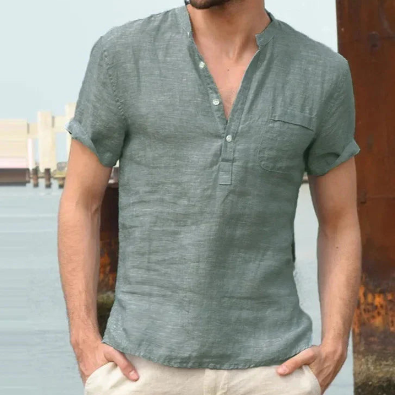 Renric | Herren T Shirt - Leinenstil