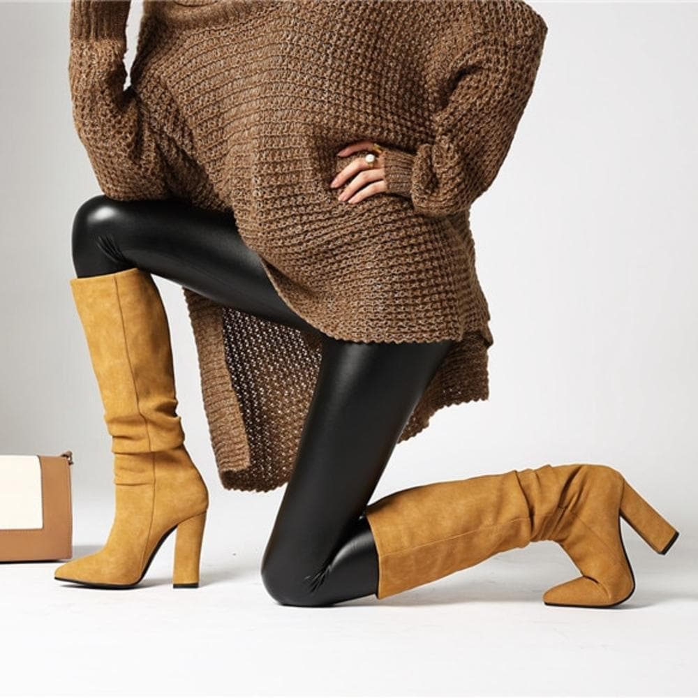 Dani | Stiefel Damen aus Suede in kniehoch