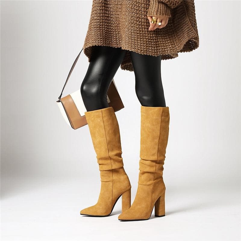 Dani | Stiefel Damen aus Suede in kniehoch