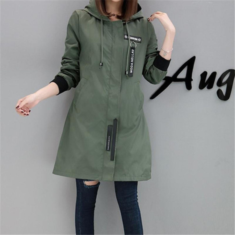 Damen Windbreaker mit Kapuze