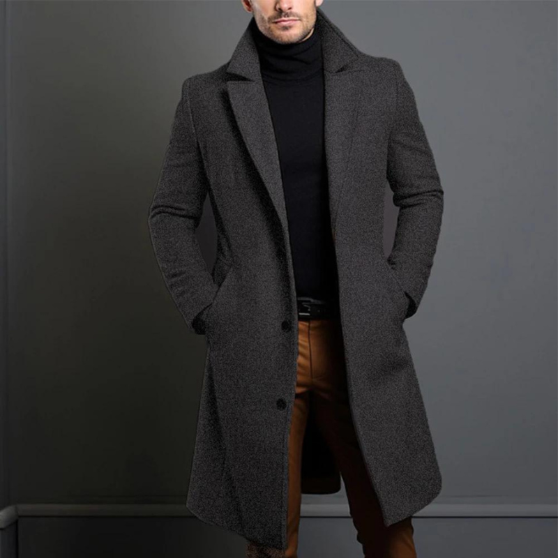 Herren Wintermantel | Hoher Kragen & Zeitloser Schnitt