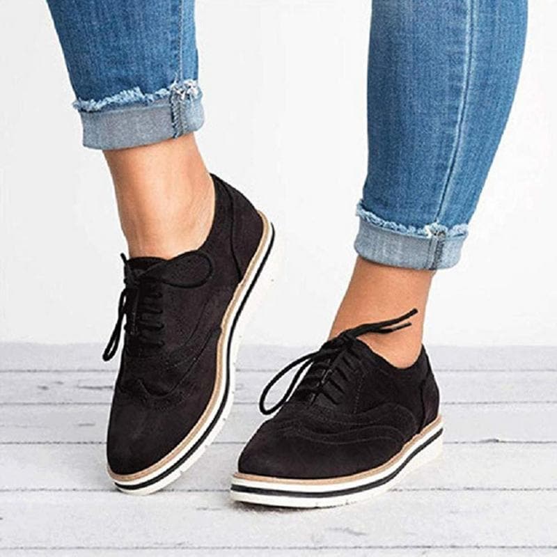 Jessy | Damen Loafer aus Suede mit Schnürsenkeln