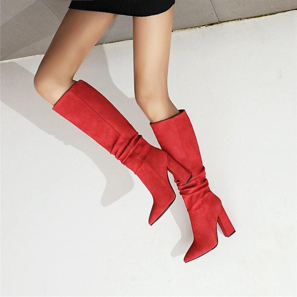 Dani | Stiefel Damen aus Suede in kniehoch