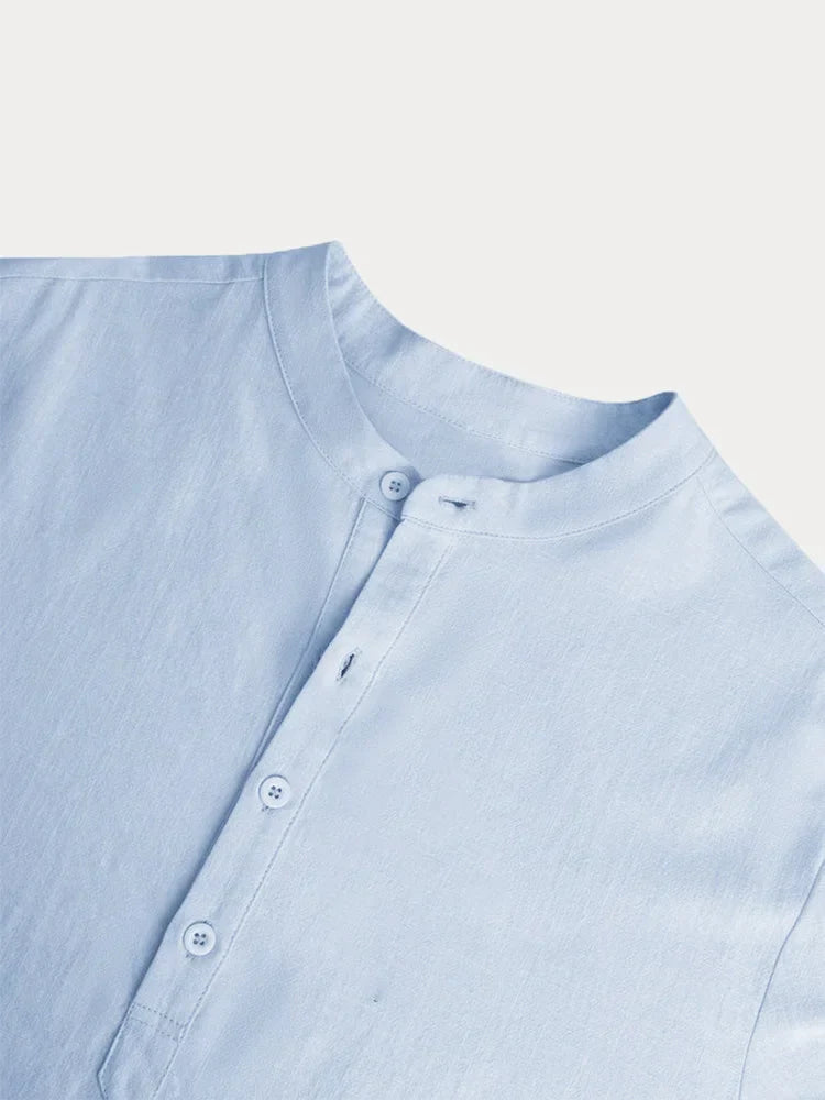 Denis | Henley Hemd Herren – Bequeme Baumwolle Mischung