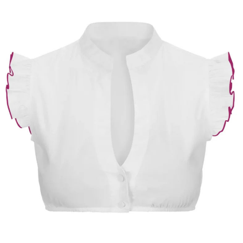Rivelle | Damen Kurzarm Dirndl Bluse | Oktoberfest 2025