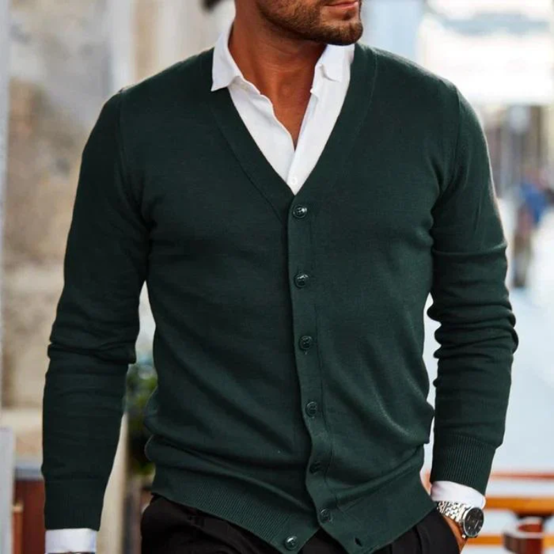 Herren Cardigan | V-Ausschnitt & Klassischer Schnitt