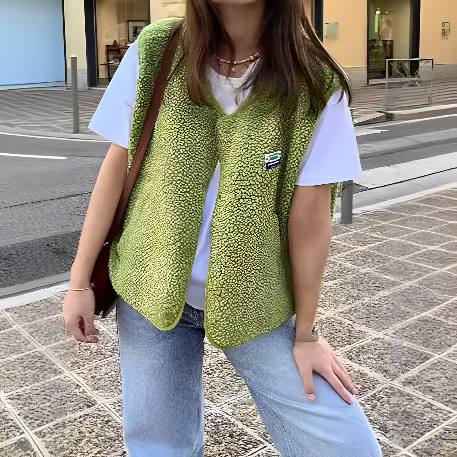 Bea | Damen Strick-Cardigan ohne Ärmel