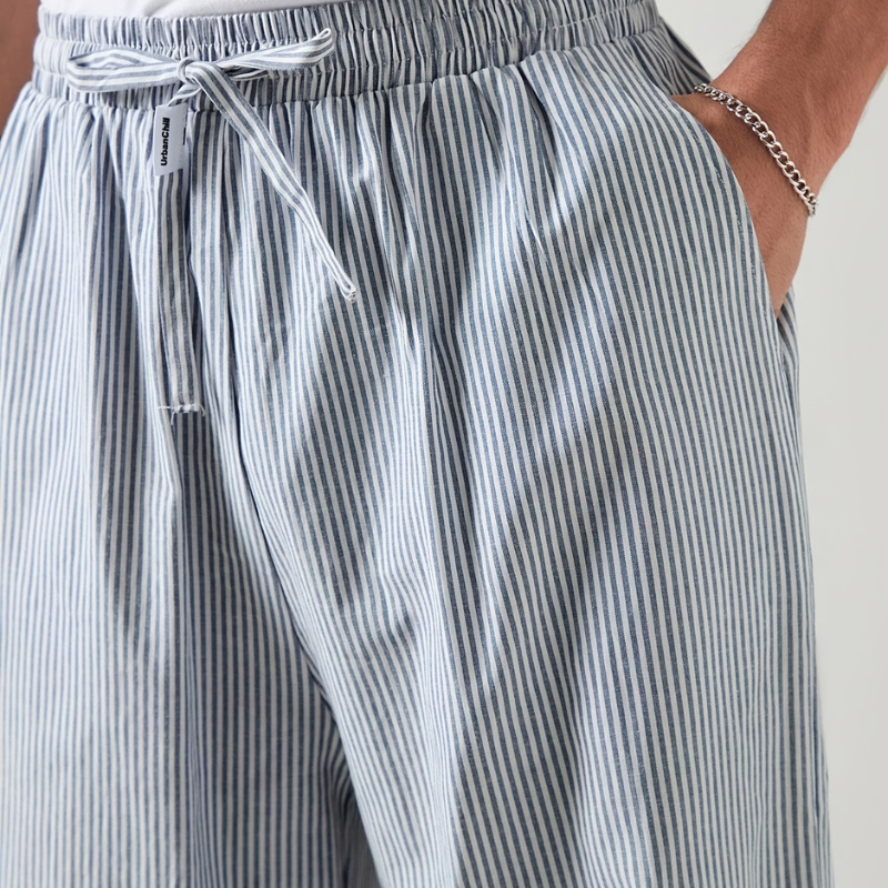 Elko | Loose fit Gestreift Herren Sommerhose