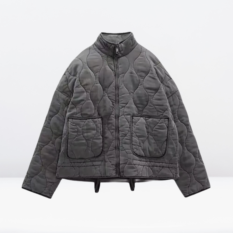 Cera | Baumwolle Steppjacke Damen mit Kordelzug