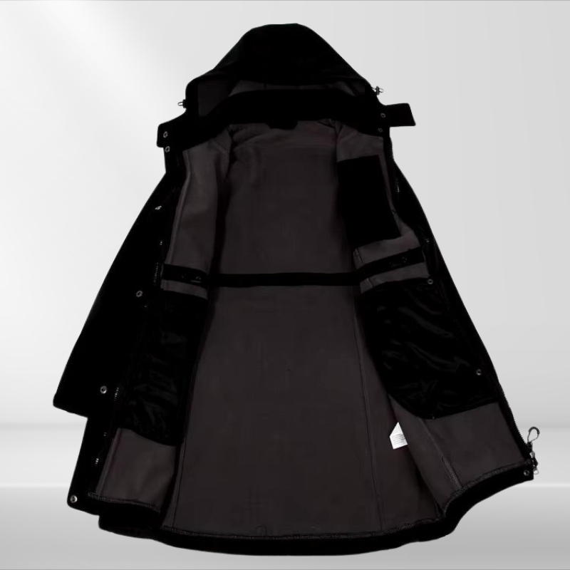 Storm | Frauen Wasserdichte Lange Softshell Outdoor-Wanderjacke mit Polar-Fleece-Futter