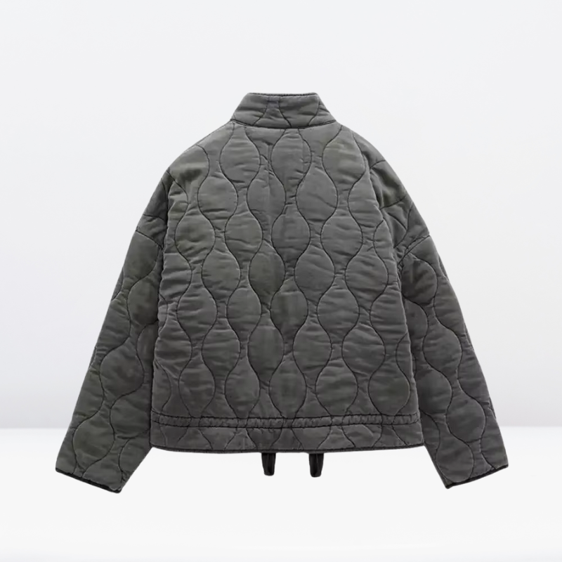 Cera | Baumwolle Steppjacke Damen mit Kordelzug