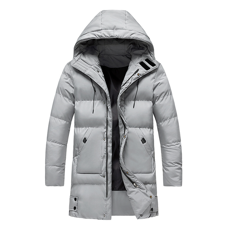 Lange Winterjacke Herren | mit Kapuze