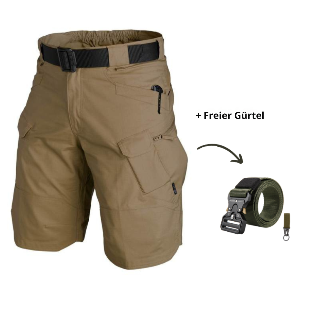 Alexandre | Strapazierfähige 7-Taschen-Outdoorshorts - leicht und wasserabweisend-Braun-M-Becker Boutique