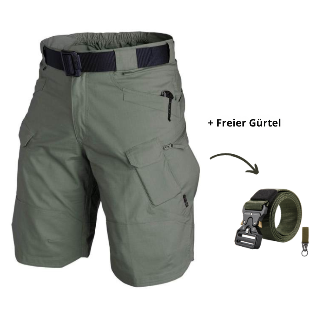 Alexandre | Strapazierfähige 7-Taschen-Outdoorshorts - leicht und wasserabweisend-Grün-M-Becker Boutique