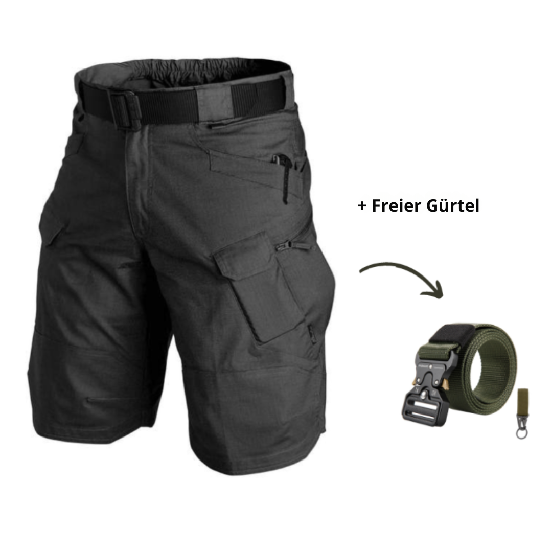 Alexandre | Strapazierfähige 7-Taschen-Outdoorshorts - leicht und wasserabweisend-Schwarz-M-Becker Boutique