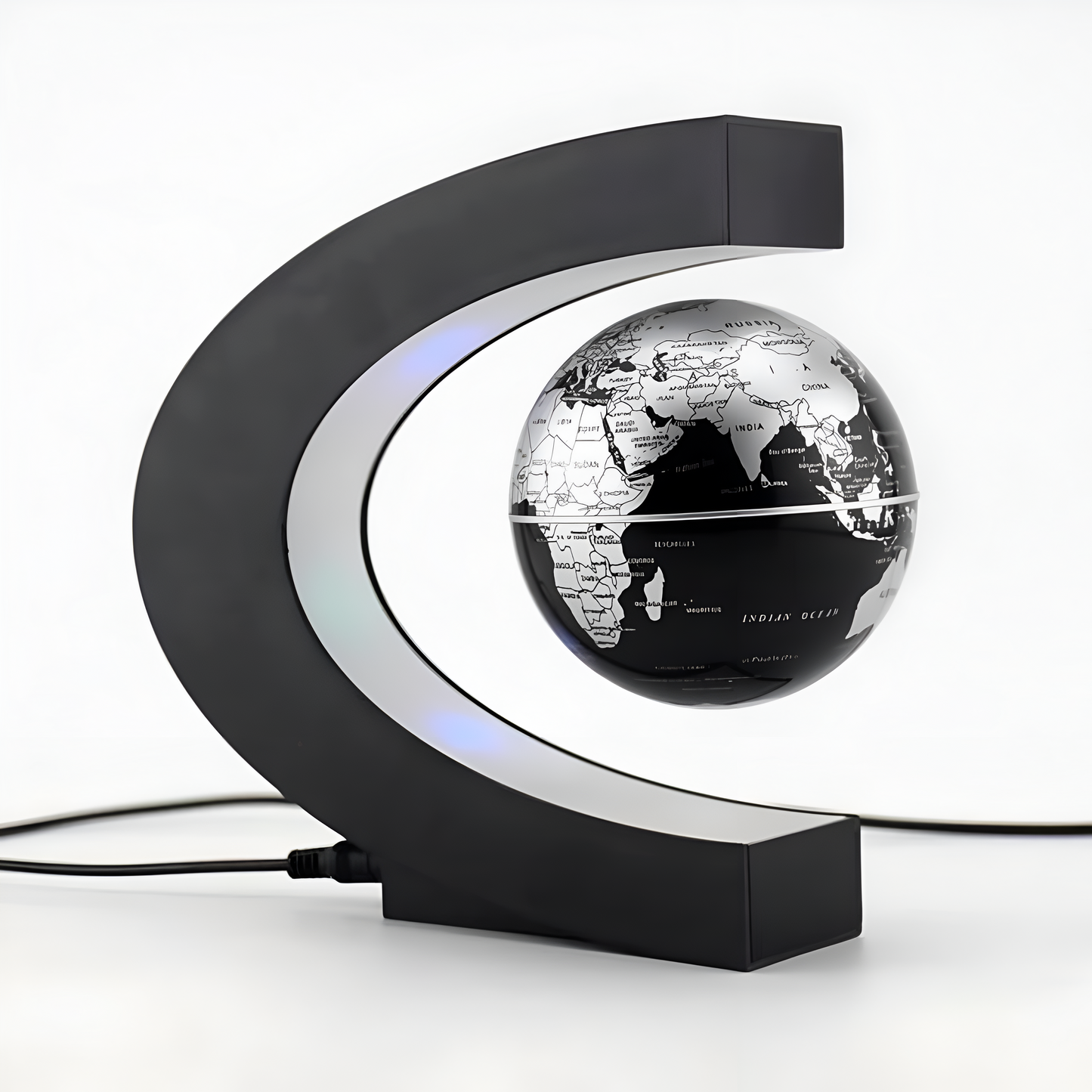 Armstrong | Magnetische Levitation Schwebende Globuslampe mit LED-Weltkarte-Becker Boutique
