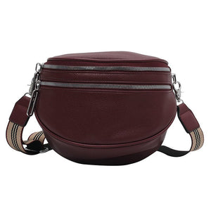 Ase | Luxuriöse Crossbody-Tasche aus veganem Leder-Burgundisch-Becker Boutique
