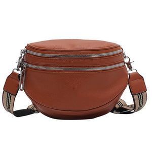 Ase | Luxuriöse Crossbody-Tasche aus veganem Leder-Dunkelbraun-Becker Boutique