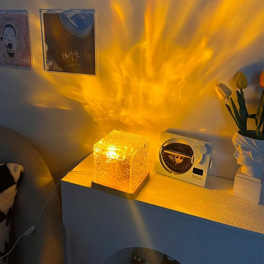AuroGlow | Nordlichtlampe für eine beruhigende Atmosphäre-11 x 11 Cm-Becker Boutique
