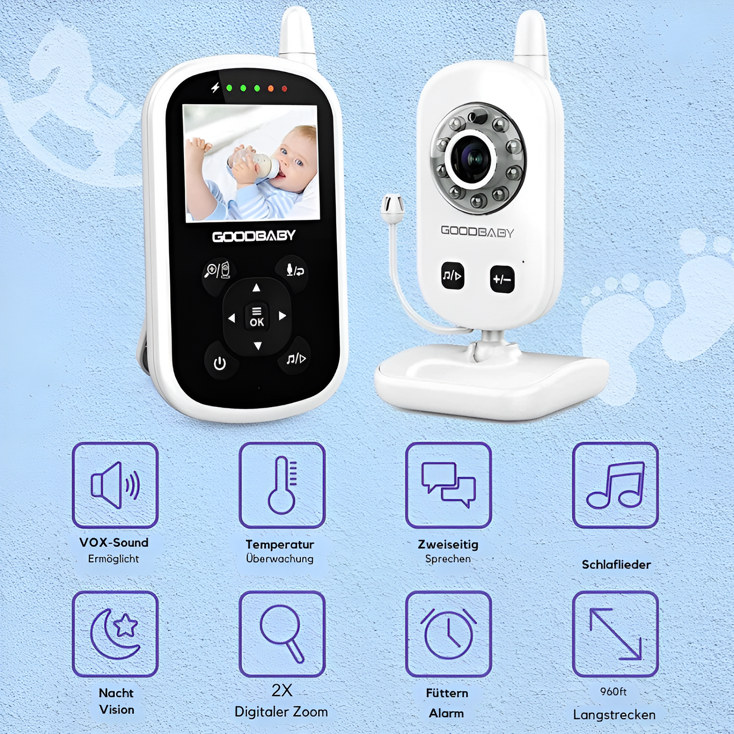 BabyWatch360 | Sicheres Kabelloses Babyphone mit kamera-Becker Boutique