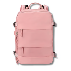 Baggy | Reiserucksack mit viel Stauraum und USB-Ladeanschluss-Rosa-Becker Boutique