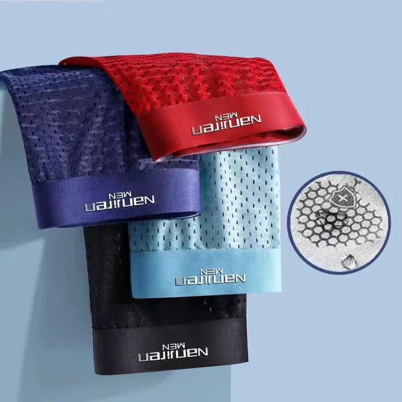 Bamboo Silk | Atmungsaktive Mesh-Boxershorts für Männer 4 pack-Becker Boutique