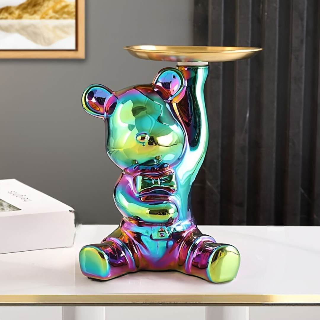 BearTray | Künstlerisches Design Aufbewahrung Ornament für das Haus-Einhändig Bär Galaxy-Becker Boutique