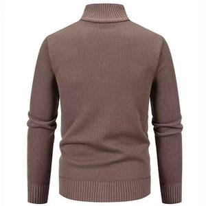 Gabin | Herre Cardigan med Lynlås, Mellemhøj Krave og Forlommer-Gabin | Herre Fleece Cardigan med Lynlås, Mellemhøj Krave og Forlommer - €36-Bentzen Butik