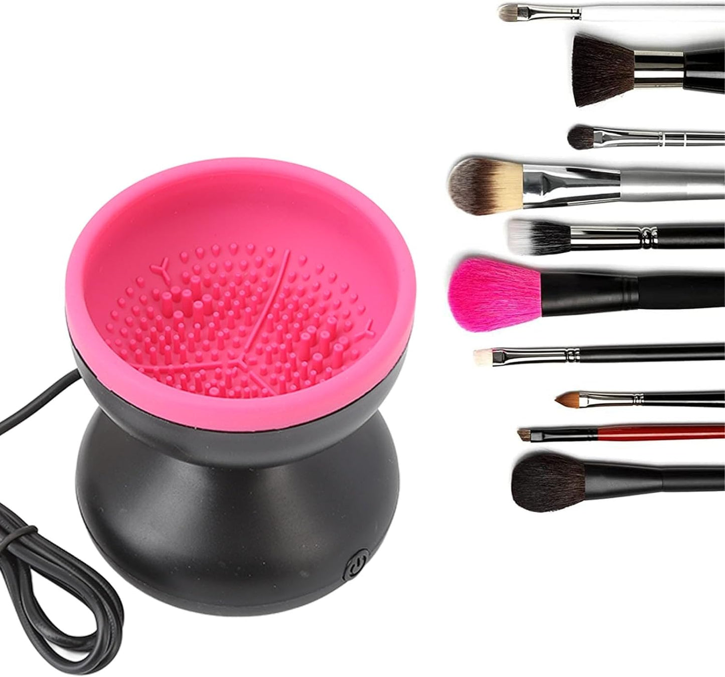BrushClean | Automatischer Make-up-Pinselreiniger-Schwarz-Rosa-Becker Boutique