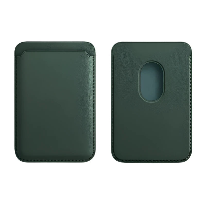 Cardsafe | Slim Leather Wallet für optimalen Kartenschutz mit Magsafe-Dunkelgrün-Becker Boutique