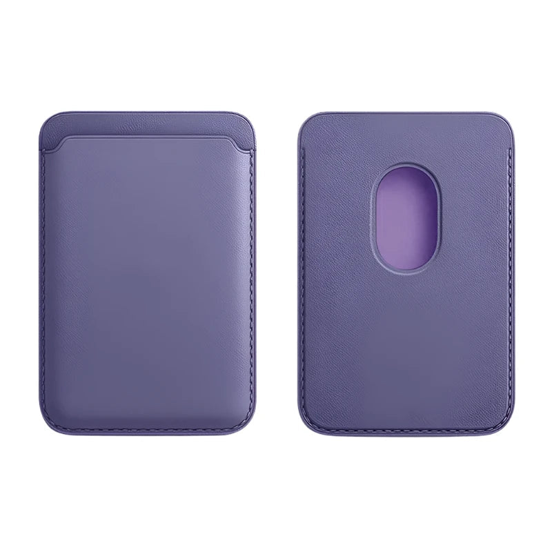 Cardsafe | Slim Leather Wallet für optimalen Kartenschutz mit Magsafe-Lila-Becker Boutique