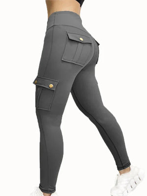 CargoFlex | Formgebende Urban Cargo Pants-Grau-S-Becker Boutique