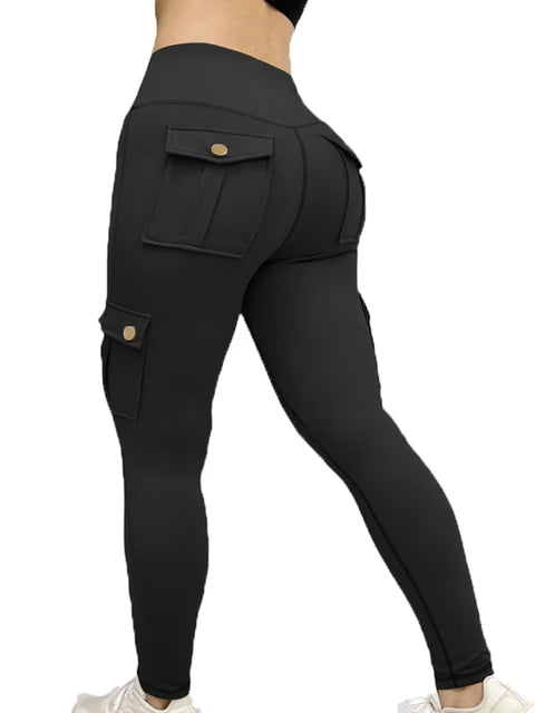 CargoFlex | Formgebende Urban Cargo Pants-Schwarz-S-Becker Boutique