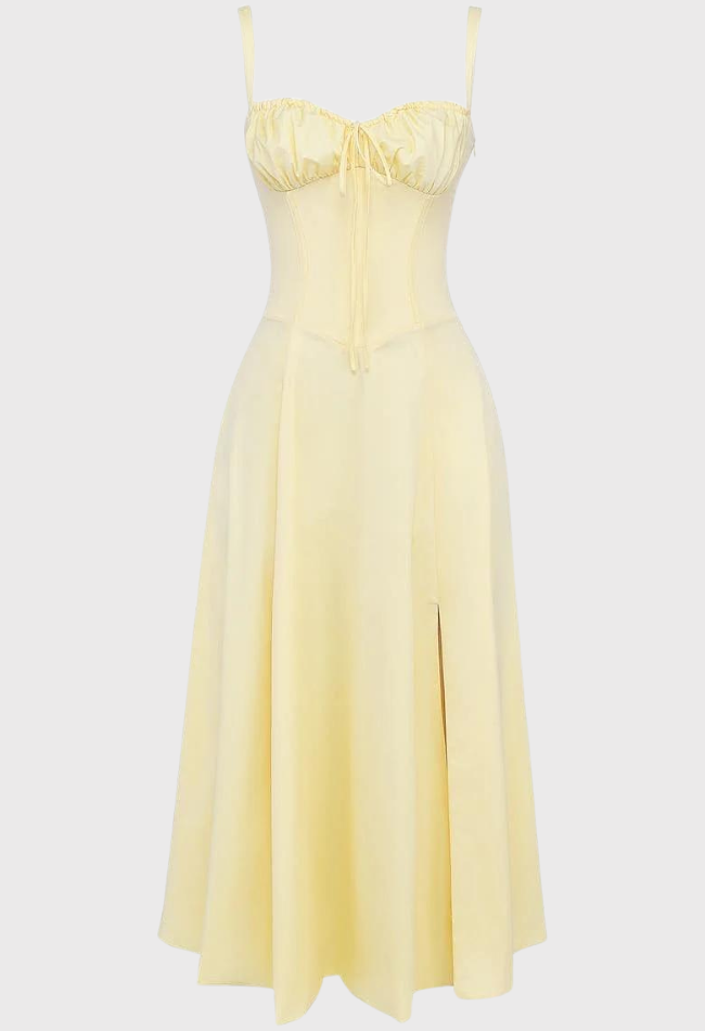 Carmen | Geblümtes Bustierkleid mit Taillenform-Becker Boutique