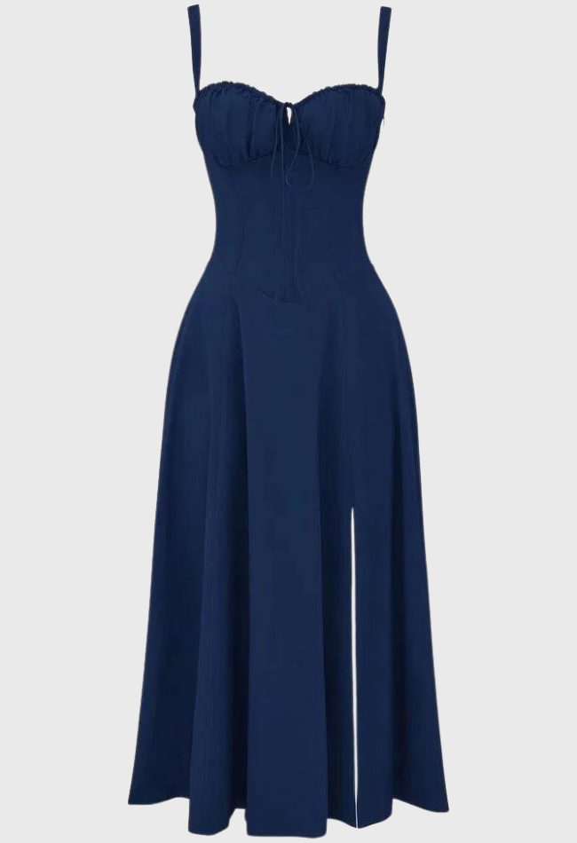 Carmen | Geblümtes Bustierkleid mit Taillenform-Becker Boutique